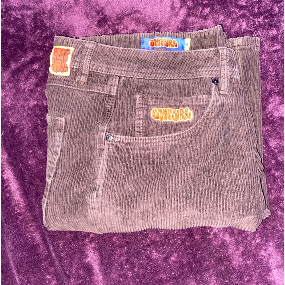 Brown corduroy empyre shorts